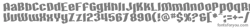 SF Hallucination-fontti – harmaat kirjasimet valkoisella taustalla