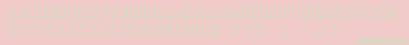 ReliefGrotesk Font – Green Fonts on Pink Background