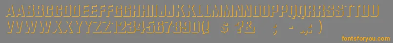 Шрифт ReliefGrotesk – оранжевые шрифты на сером фоне