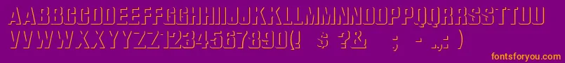 ReliefGrotesk Font – Orange Fonts on Purple Background