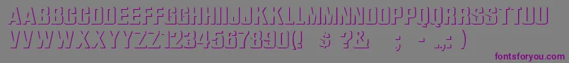 ReliefGroteskフォントについての詳細 フォントReliefGrotesk – 紫色のフォント、灰色の背景