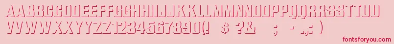 ReliefGrotesk Font – Red Fonts on Pink Background