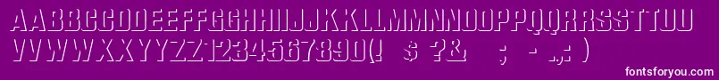 ReliefGrotesk Font – White Fonts on Purple Background