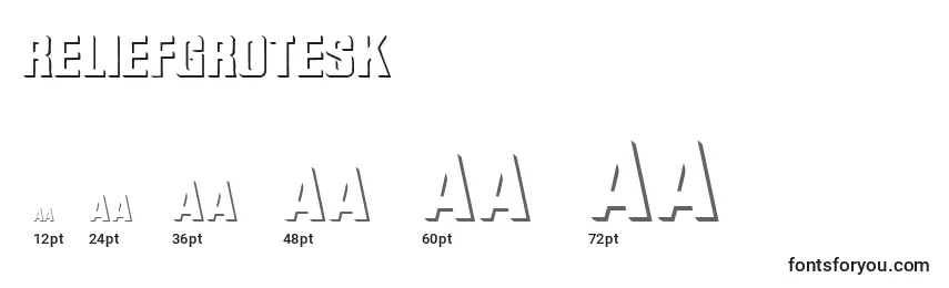 ReliefGrotesk Font Sizes