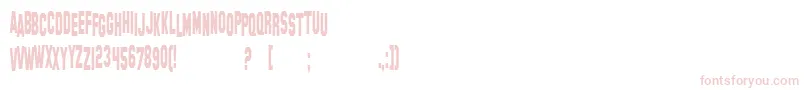 SF Hollywood Hills Condensed Font – Pink Fonts on White Background