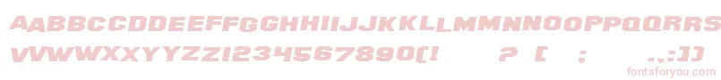 SF Hollywood Hills Extended Italic-Schriftart – Rosa Schriften