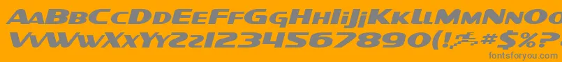 More about SF Intellivised Extended Italic Font SF Intellivised Extended Italic Font – Gray Fonts on Orange Background
