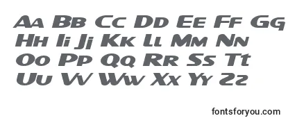 Schriftart SF Intellivised Extended Italic