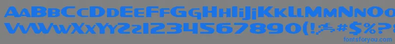 SF Intellivised Extended Font – Blue Fonts on Gray Background