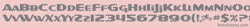 SF Intellivised Extended Font – Gray Fonts on Pink Background