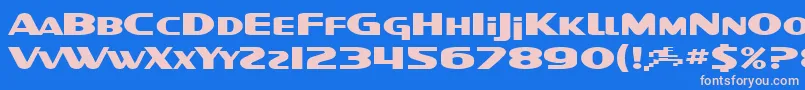 SF Intellivised Extended Font – Pink Fonts on Blue Background