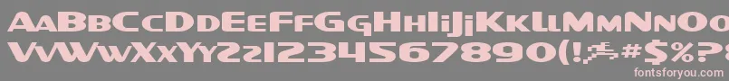 SF Intellivised Extended Font – Pink Fonts on Gray Background
