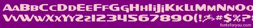 SF Intellivised Extended Font – Pink Fonts on Purple Background