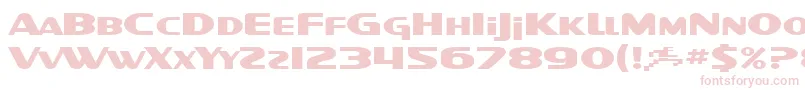 SF Intellivised Extended Font – Pink Fonts on White Background
