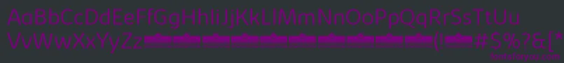 Шрифт KabrioSoftLightTrial – фиолетовые шрифты на чёрном фоне