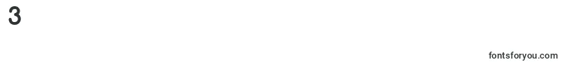 フォントCenturaRoundBlack – フォント数字3