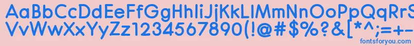 CenturaRoundBlack Font – Blue Fonts on Pink Background
