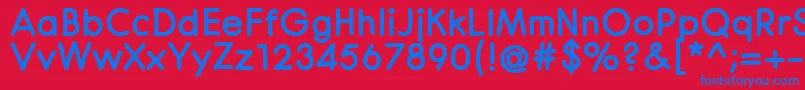 CenturaRoundBlack Font – Blue Fonts on Red Background
