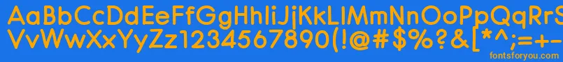 CenturaRoundBlack Font – Orange Fonts on Blue Background