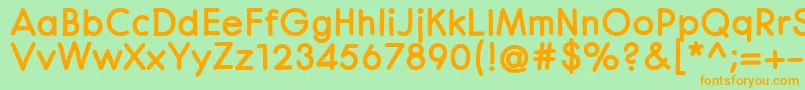 CenturaRoundBlack Font – Orange Fonts on Green Background