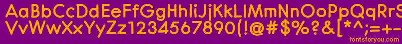 CenturaRoundBlack Font – Orange Fonts on Purple Background