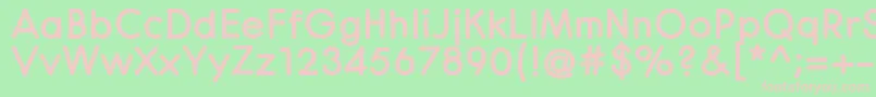 CenturaRoundBlack Font – Pink Fonts on Green Background