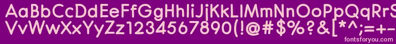 CenturaRoundBlack Font – Pink Fonts on Purple Background