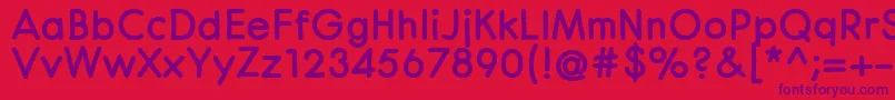CenturaRoundBlack Font – Purple Fonts on Red Background