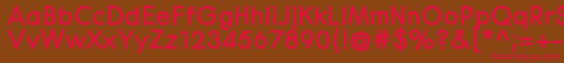 CenturaRoundBlack Font – Red Fonts on Brown Background