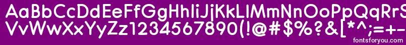 CenturaRoundBlack Font – White Fonts on Purple Background