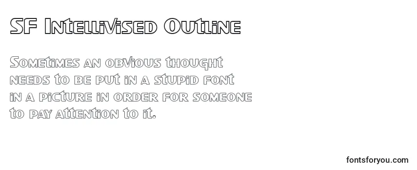 SF Intellivised Outline-fontti