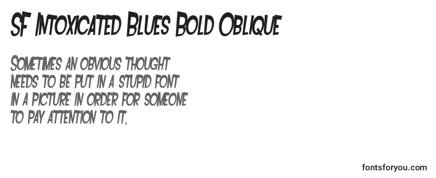 Шрифт SF Intoxicated Blues Bold Oblique