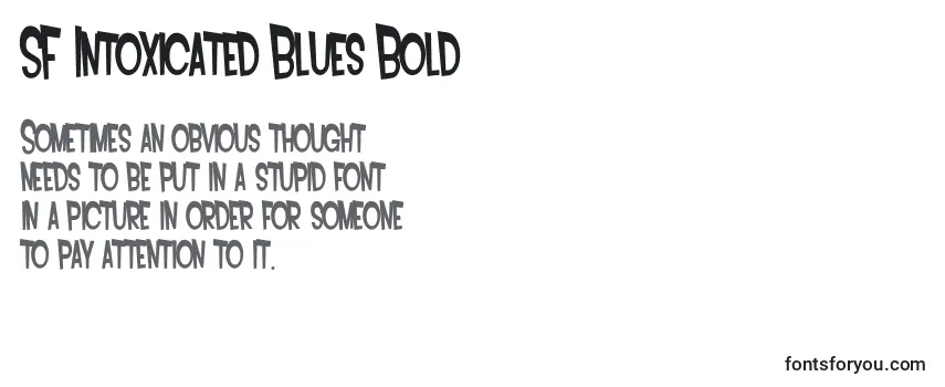 Шрифт SF Intoxicated Blues Bold