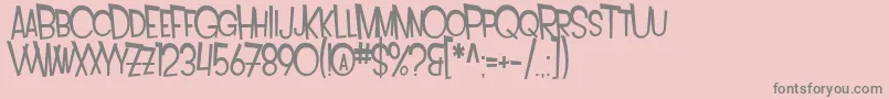SF Intoxicated Blues Extended Font – Gray Fonts on Pink Background