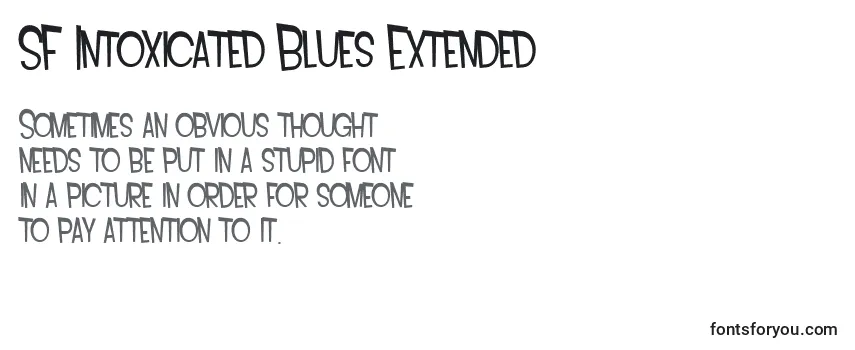 SF Intoxicated Blues Extended Font
