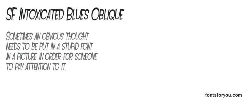 Schriftart SF Intoxicated Blues Oblique
