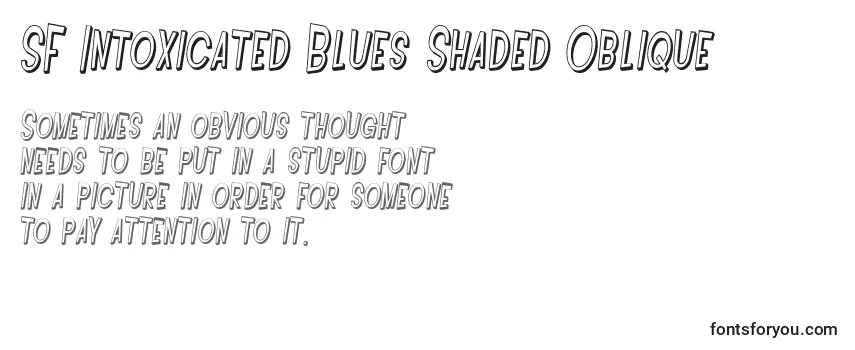 Revisão da fonte SF Intoxicated Blues Shaded Oblique