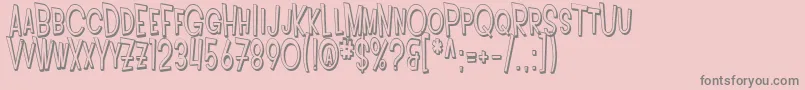 Więcej informacji o czcionce SF Intoxicated Blues Shaded Czcionka SF Intoxicated Blues Shaded – szare czcionki na różowym tle