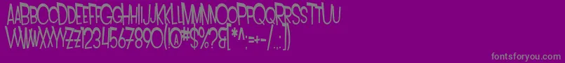 Weitere Informationen zur SF Intoxicated Blues-Schriftart SF Intoxicated Blues-Schriftart – Graue Schriften auf violettem Hintergrund