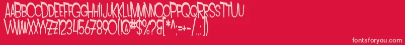 Más sobre la fuente SF Intoxicated Blues fuente SF Intoxicated Blues – Fuentes Rosadas Sobre Fondo Rojo
