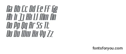 SF Iron Gothic Extended Oblique Font