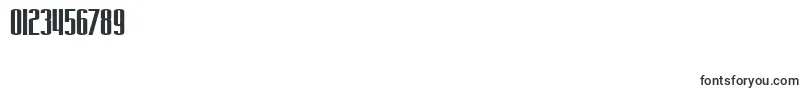 SF Iron Gothic Extended-Schriftart – Schriften für Zahlen und Nummern