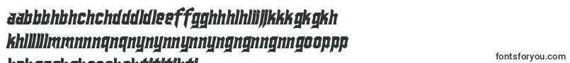 フォントSF Ironsides Bold Italic – セソト文字