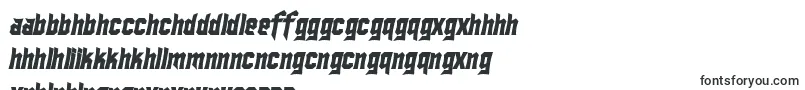 フォントSF Ironsides Bold Italic – ズールー文字