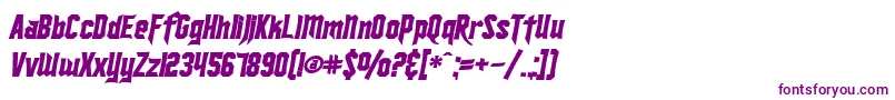 SF Ironsides Bold Italic Font – Purple Fonts on White Background