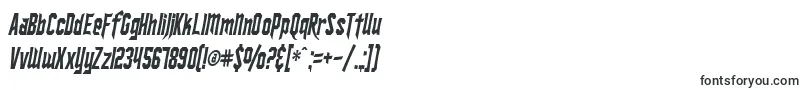 SF Ironsides Condensed Italic-Schriftart – Schriften für Microsoft Excel