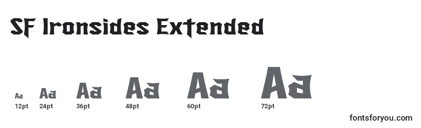 SF Ironsides Extended Font Sizes