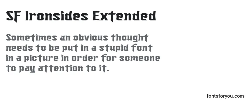 Review of the SF Ironsides Extended Font