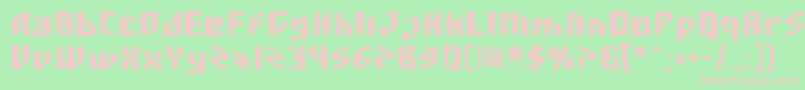 SF Junk Culture Bold Font – Pink Fonts on Green Background