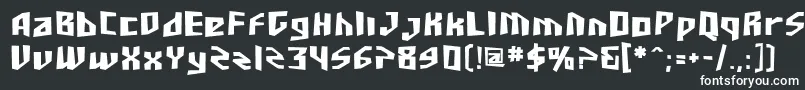 フォントSF Junk Culture Bold – 白い文字
